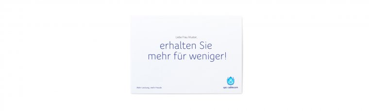 UPC-FaltMailing1-Werbeagentur-Zurich