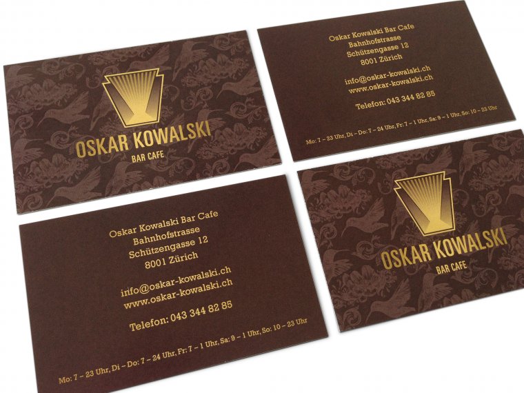 Visitenkarten-Oskar Kowalski-Werbeagentur-Zurich